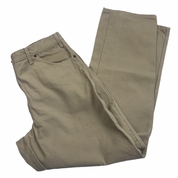 Dickies Canvas Carpenter Cargo Painter Beige Pants - Picture 1 of 10